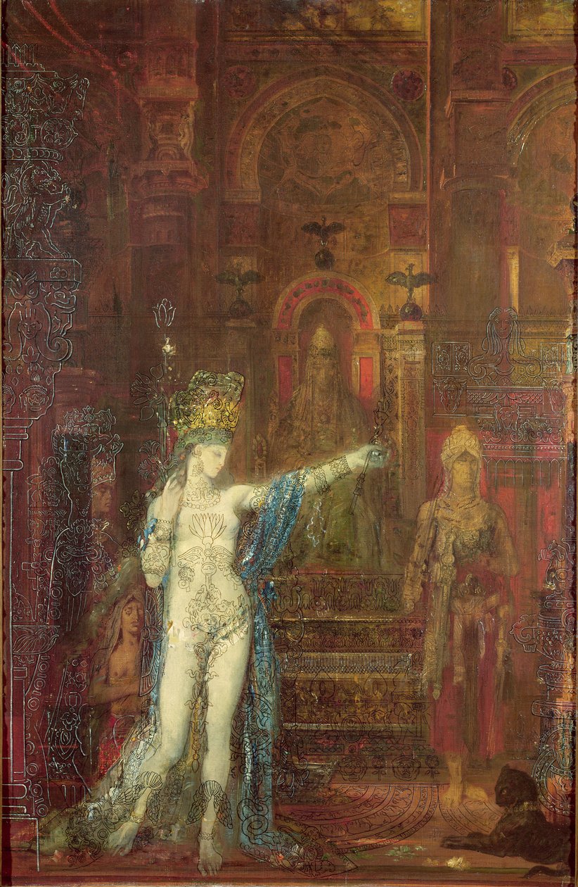 Salome danser før Herodes, ca. 1874 af Gustave Moreau