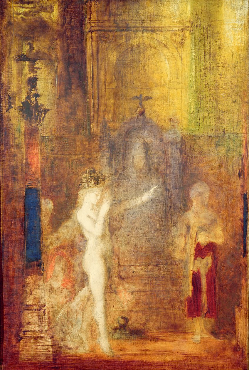 Salome danser før Herodes, ca. 1876 af Gustave Moreau