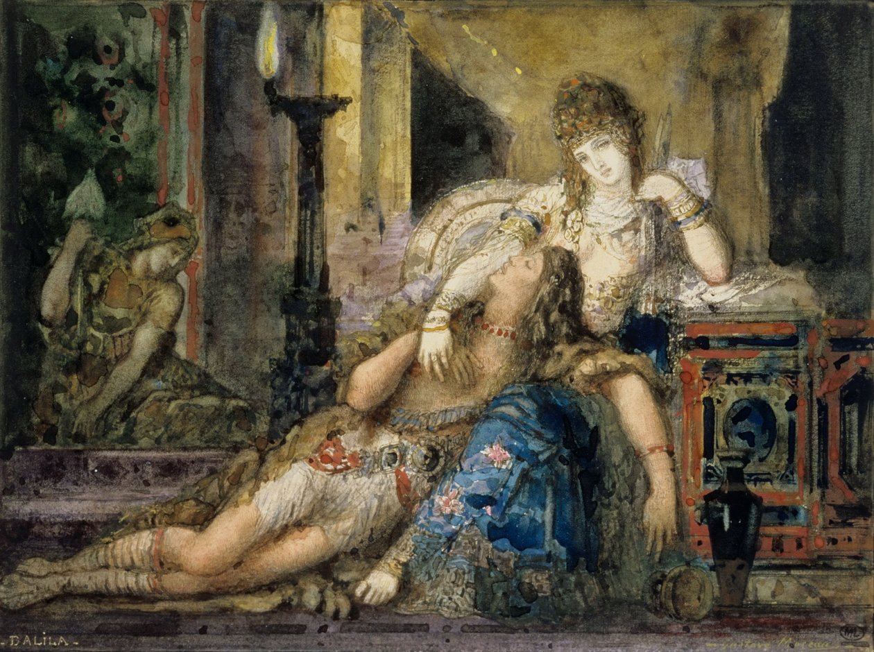 Samson og Delila af Gustave Moreau