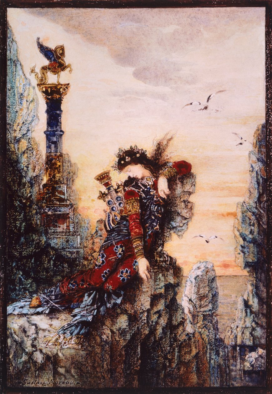 Safir, af Gustave Moreau (1826-1898), olie på lærred af Gustave Moreau