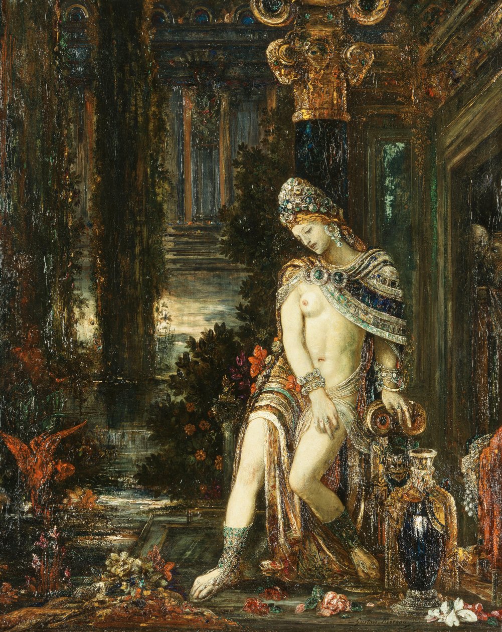 Susanna og de ældre, ca. 1895 af Gustave Moreau