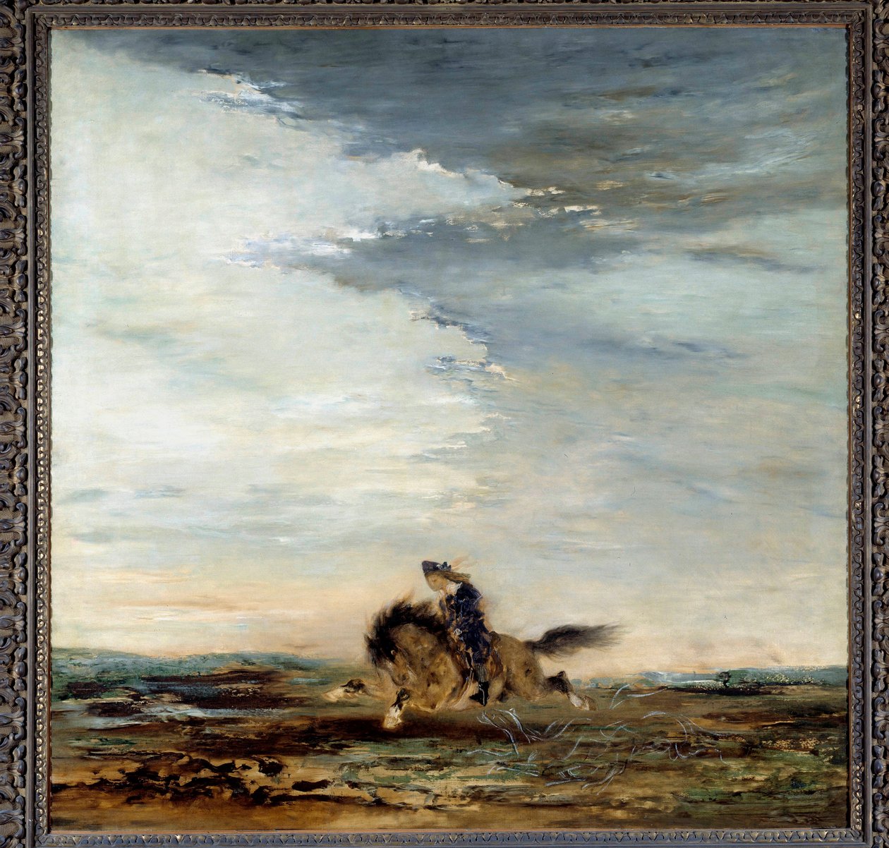 The Scottish Rider Painting af Gustave Moreau (1826-1898) 1800-tallet. Paris, Musee Gustave Moreau af Gustave Moreau