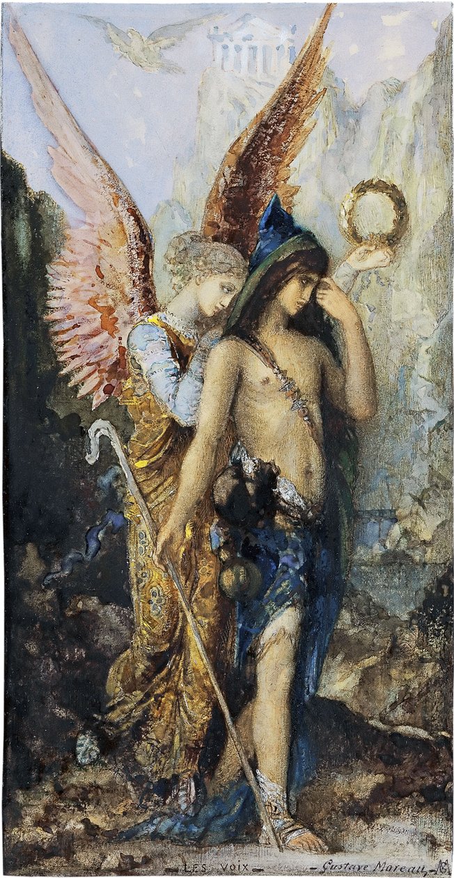 Stemmerne, ca. 1880 af Gustave Moreau