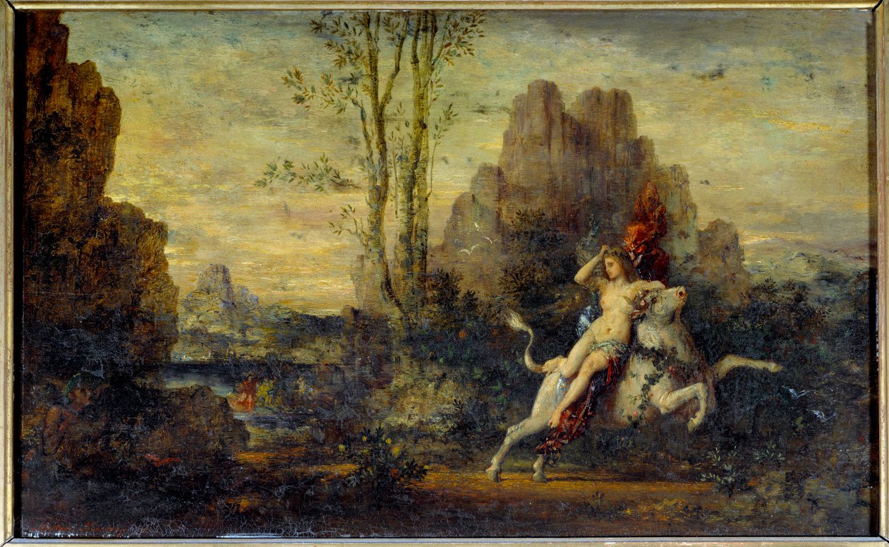 Kidnapningen af Europa. Maleri af Gustave Moreau (1826-1898) af Gustave Moreau