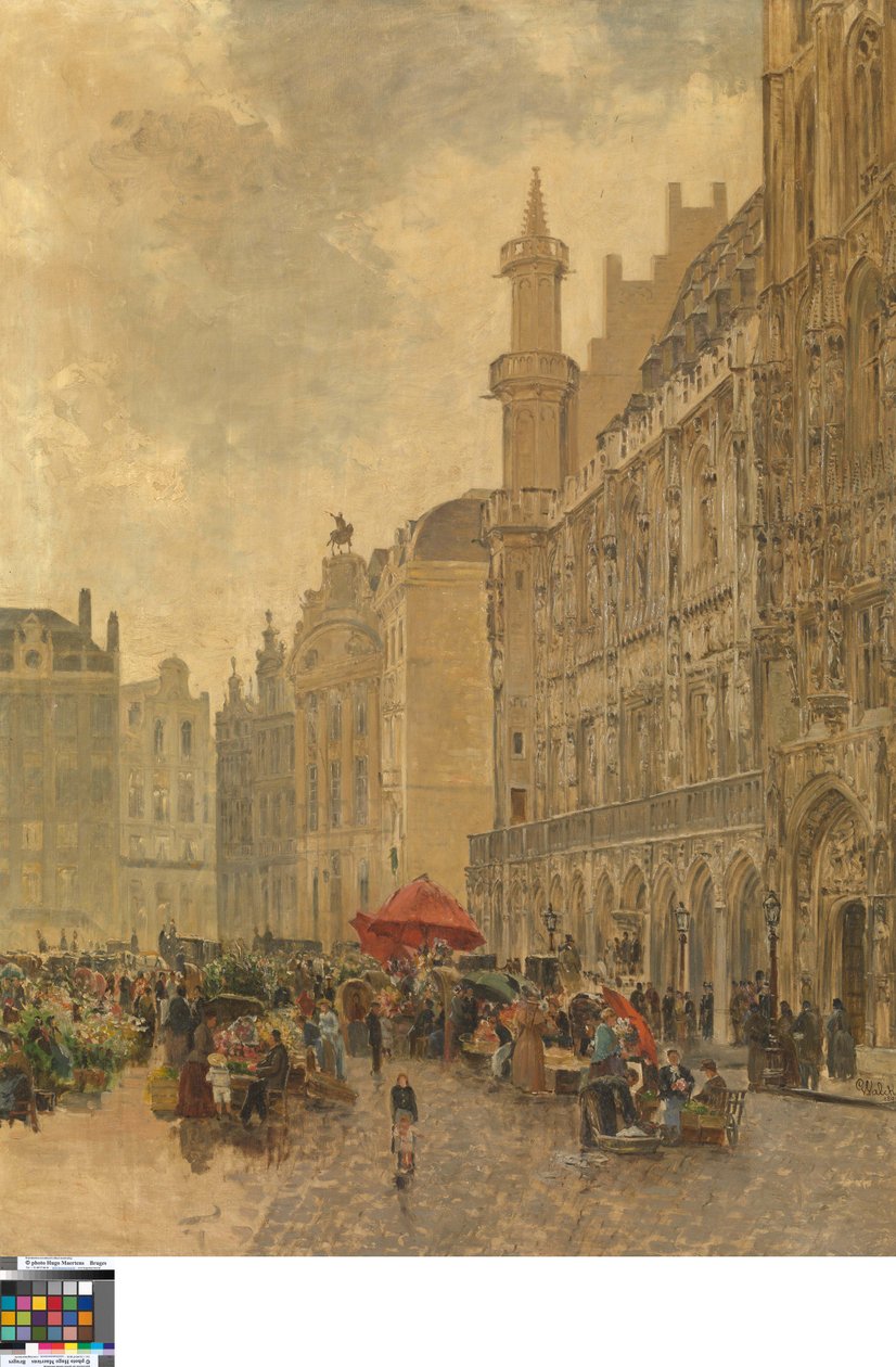Grande Place i Bruxelles af Gustave Walckiers