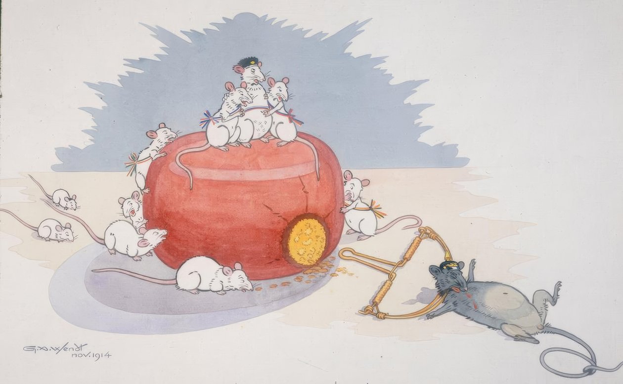 1. Ug. / Le Gourmand puni / Cups. v. G.Wendt af Gustave Wendt