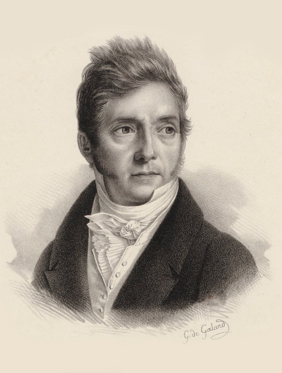 Portræt af komponisten Pierre Jacques Joseph Rode 1774-1830. af Gustave de Galard