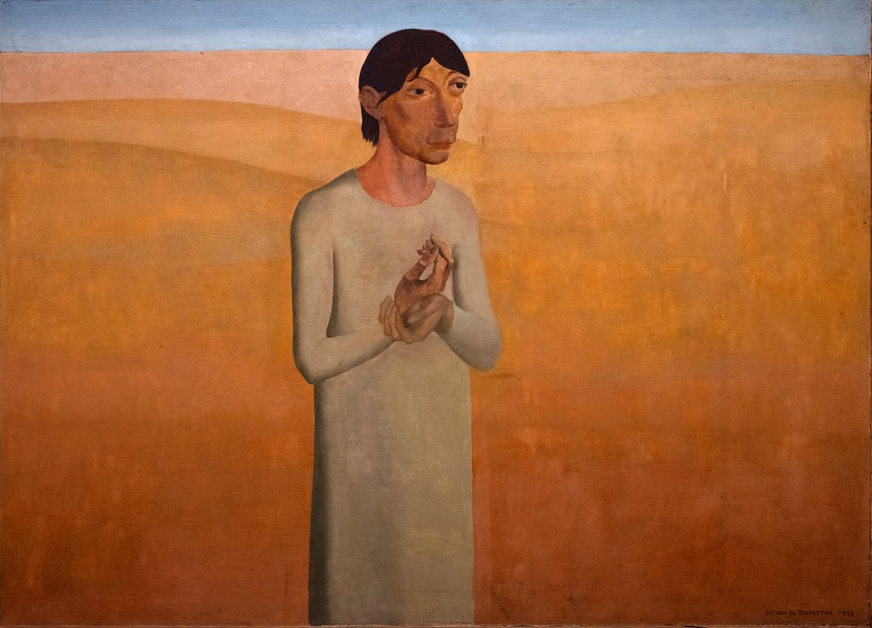 Kristus i ørkenen af Gustave Van de Woestyne