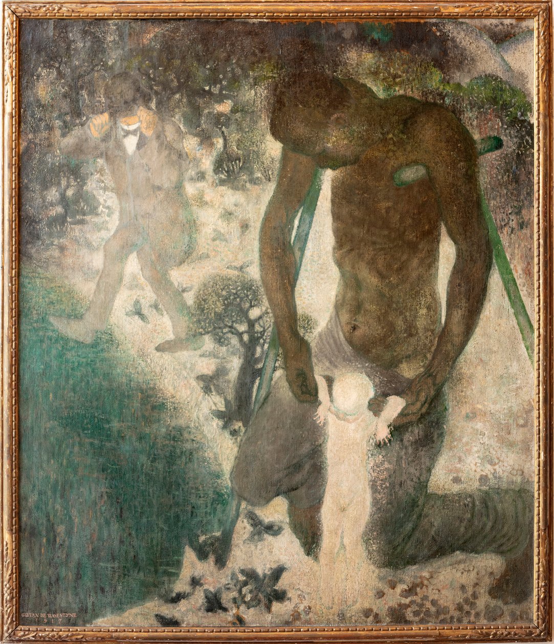 De bevidste blinde og de krøblinge, der ønsker at lære et barn at gå af Gustave Van de Woestyne