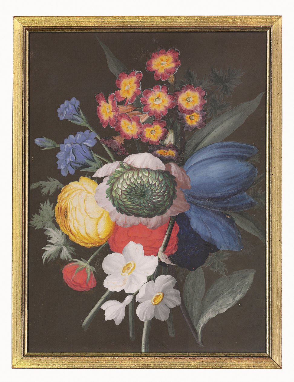 Stilleben af blomsterbuket af Gustavus Hamilton