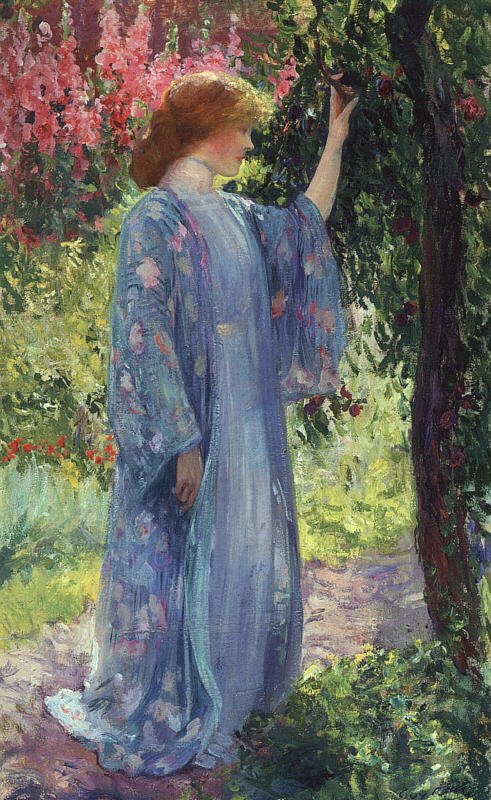 Den blå Kimono af Guy Rose