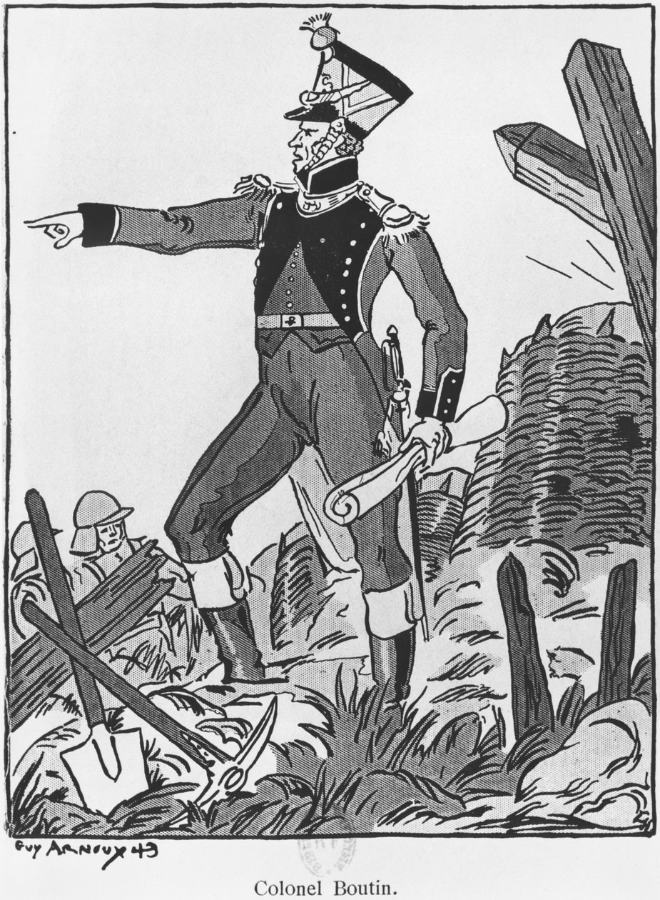 Oberst Boutin, illustration fra 