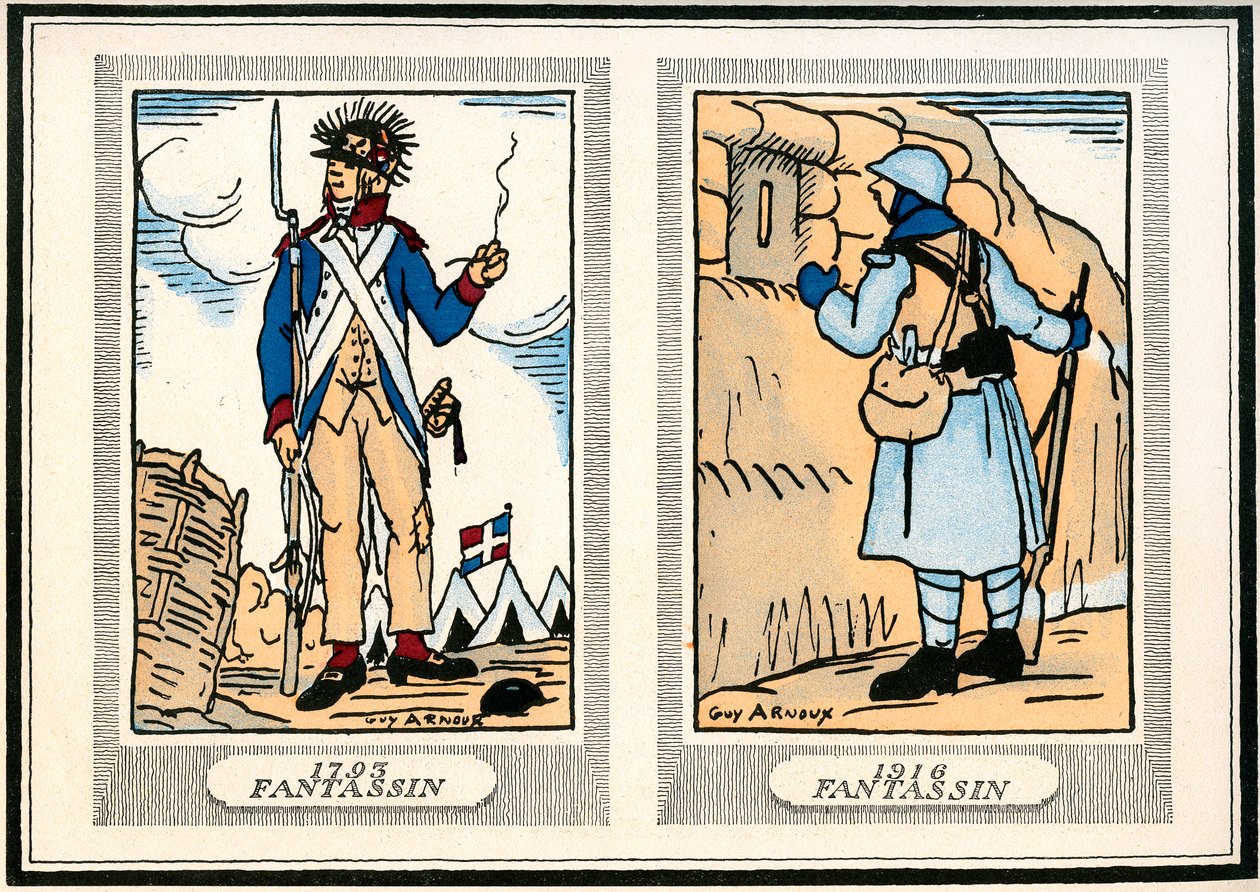 "Det er at knæle foran dem" siger vores entusiastiske generaler om deres Hairy. 1914-1917 (indgraveret) af Guy Arnoux