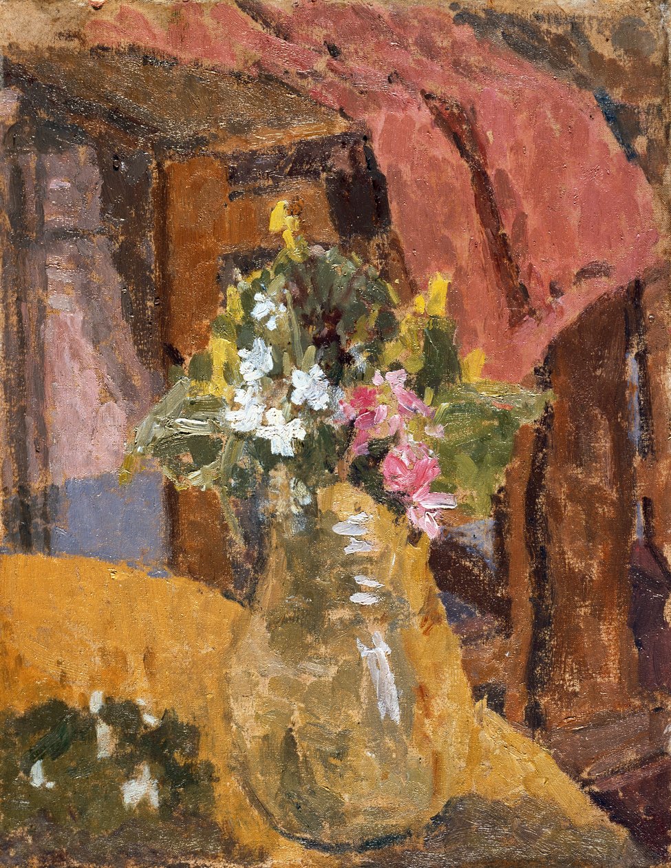 Blomster (olie på lærred) af Gwen John