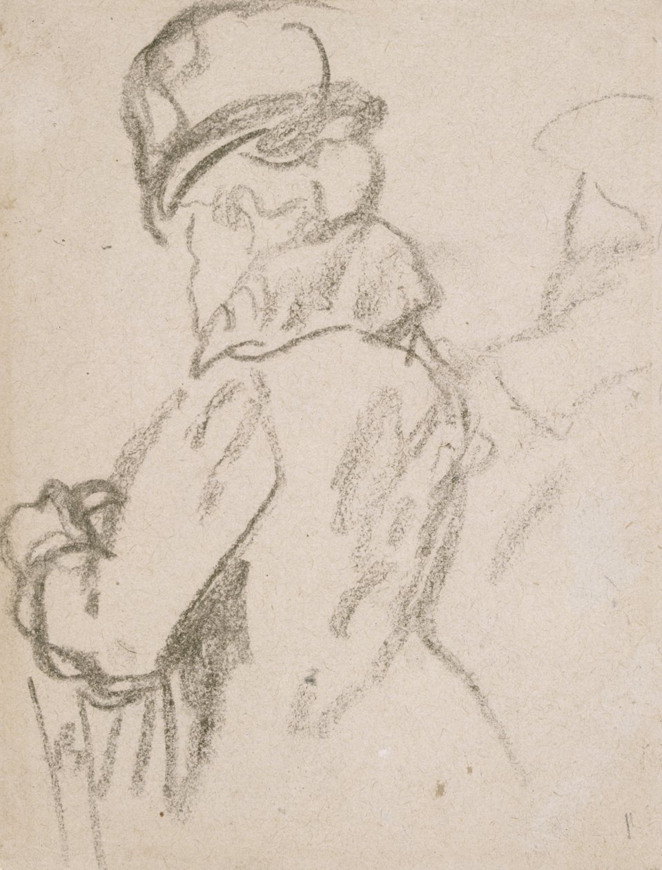 Mademoiselle Pouvereau (kul på papir) af Gwen John