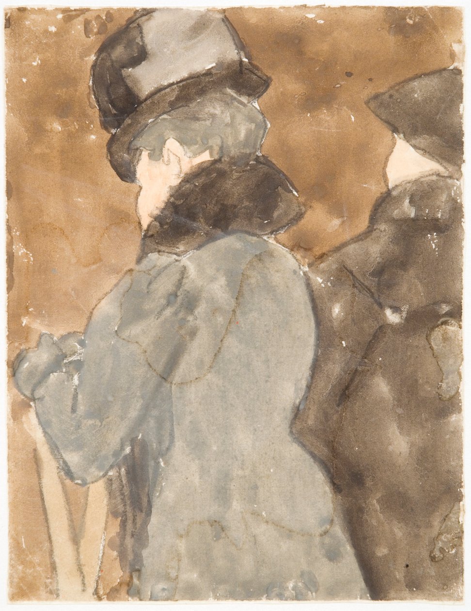 Mademoiselle Pouvereau (blyant med akvarel på papir) af Gwen John