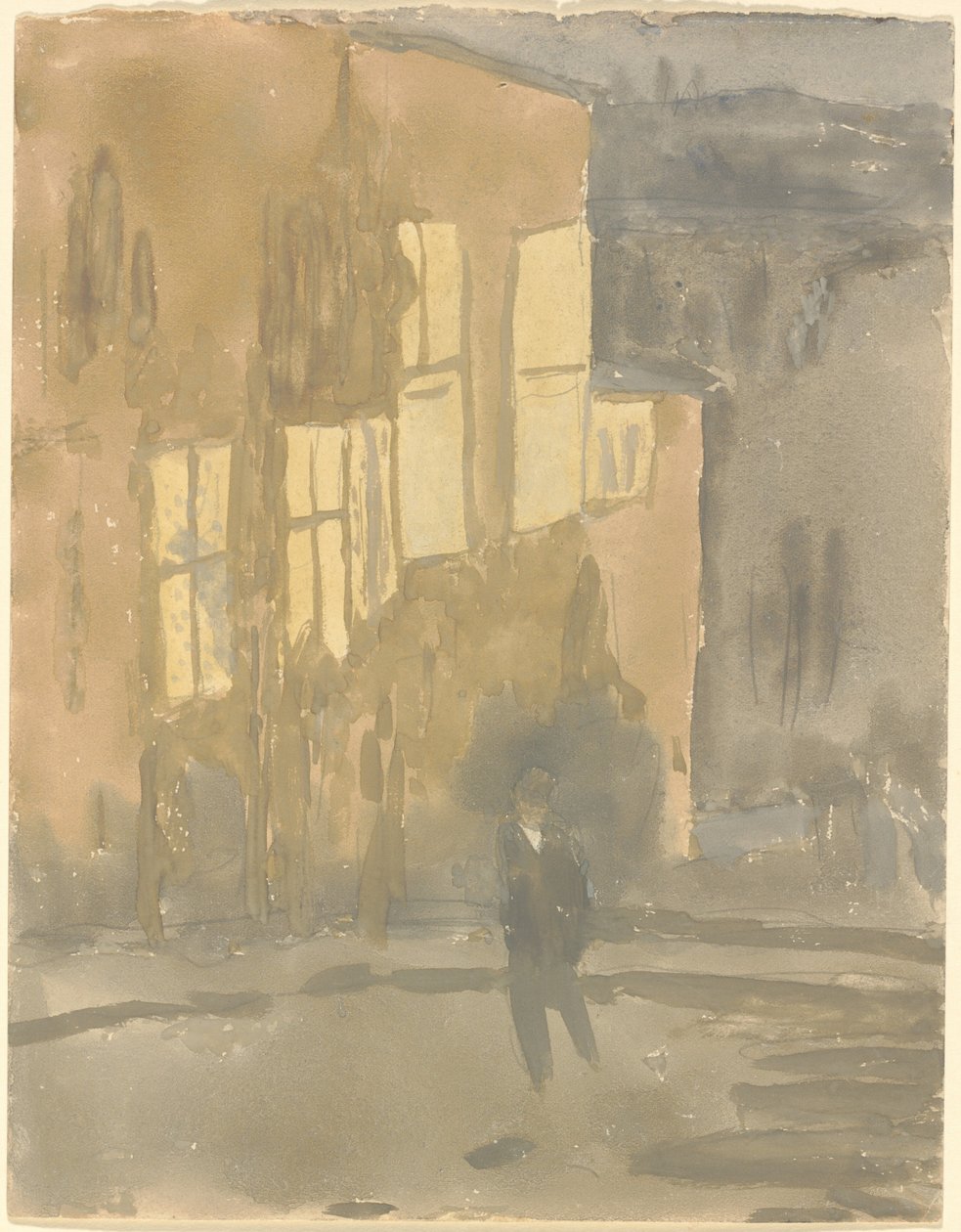 Gade om natten, Meudon af Gwen John