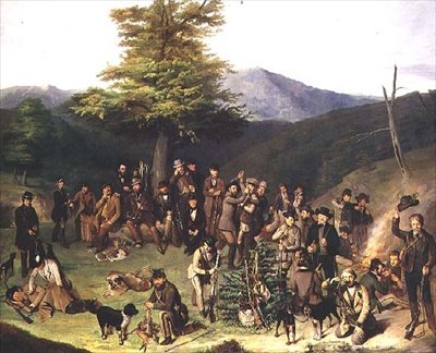 Skydefest i Gerecse Hills, 1859 af Gyorgyi Giergl Alajos