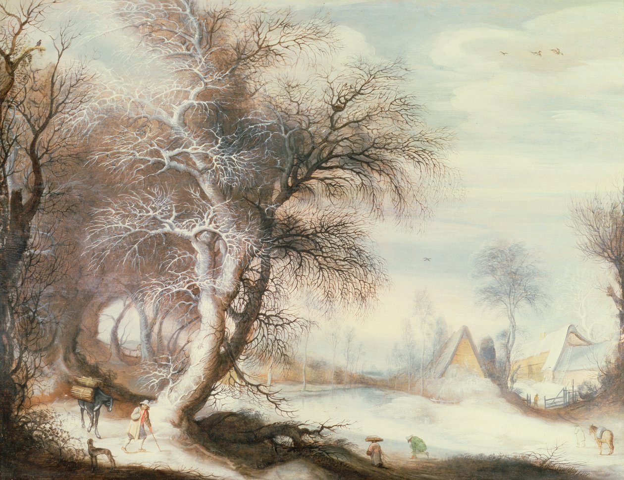Vinterlandskab af Gysbrecht Lytens or Leytens