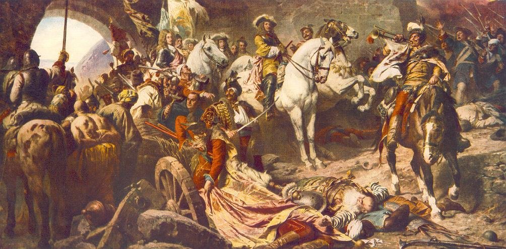 Genskabelsen af Buda Slot i 1686 af Gyula Benczúr