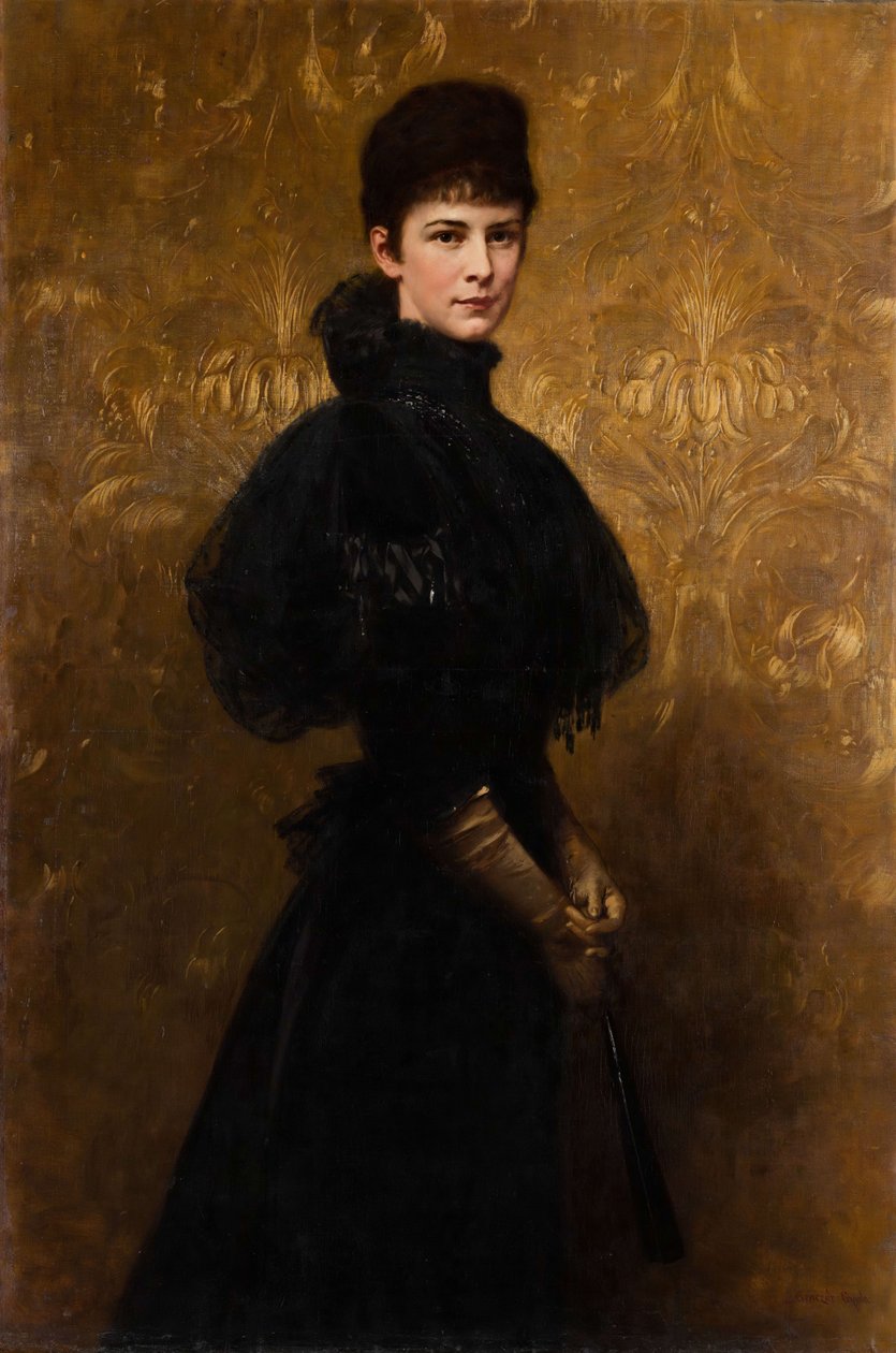 Portræt af dronning Elisabeth Portræt af kejserinde Elisabeth af Gyula Benczúr