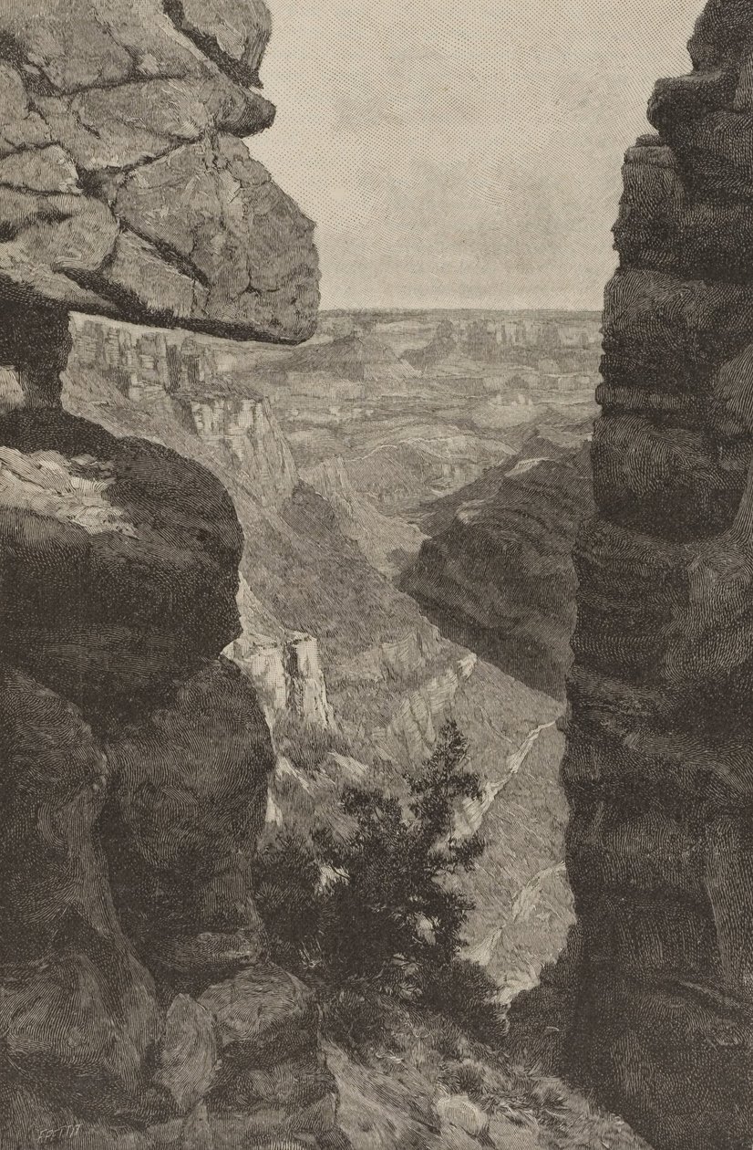 Grand Ca ~ non (sic) i Colorado, udsigt fra Hance Trail af H. Bolton Jones