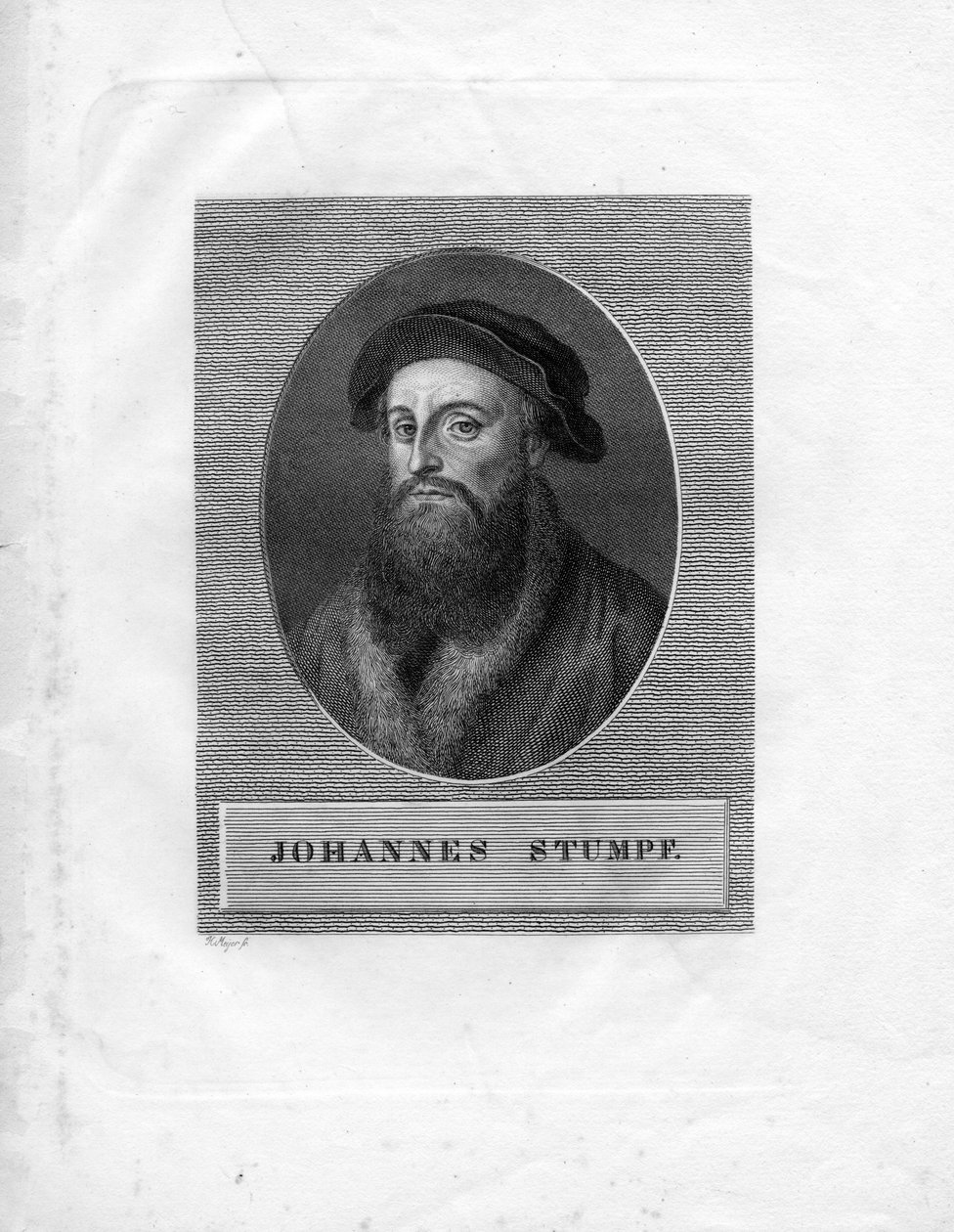 graveret portræt af H. Meyer