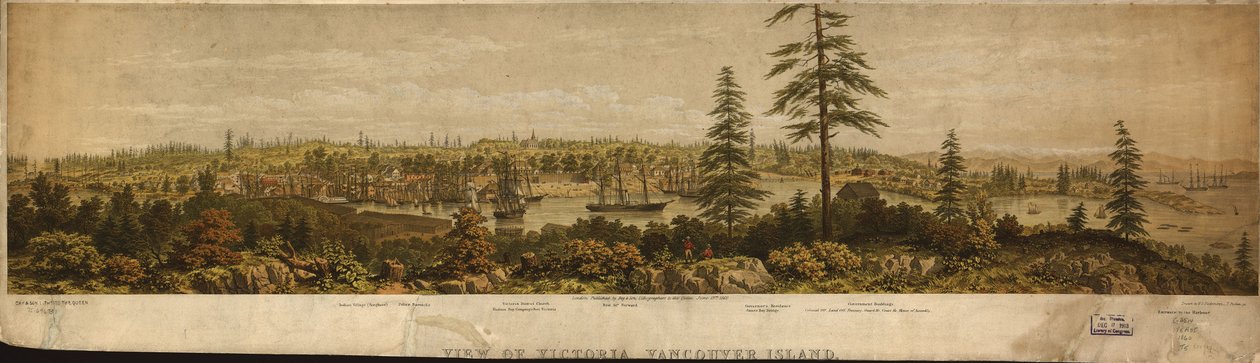 LC Panoramakort (2. udgave), 1075 Fås også via Library of Congress -webstedet som et rasterbillede. Viser interessepunkter. AACR2 af H. O.; Picken Tiedemann