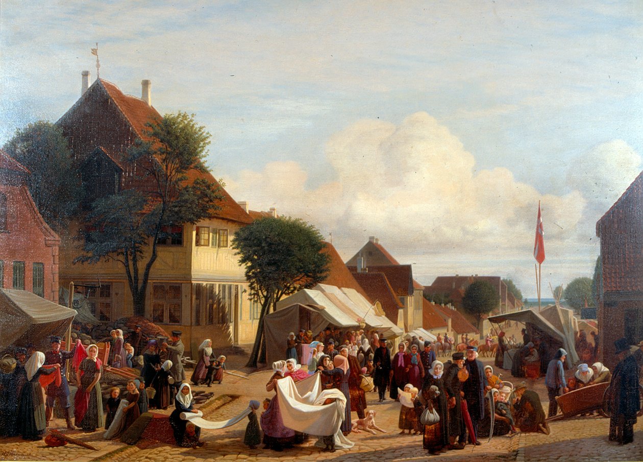 En markedsdag i Fredericia af H.J. Hammer