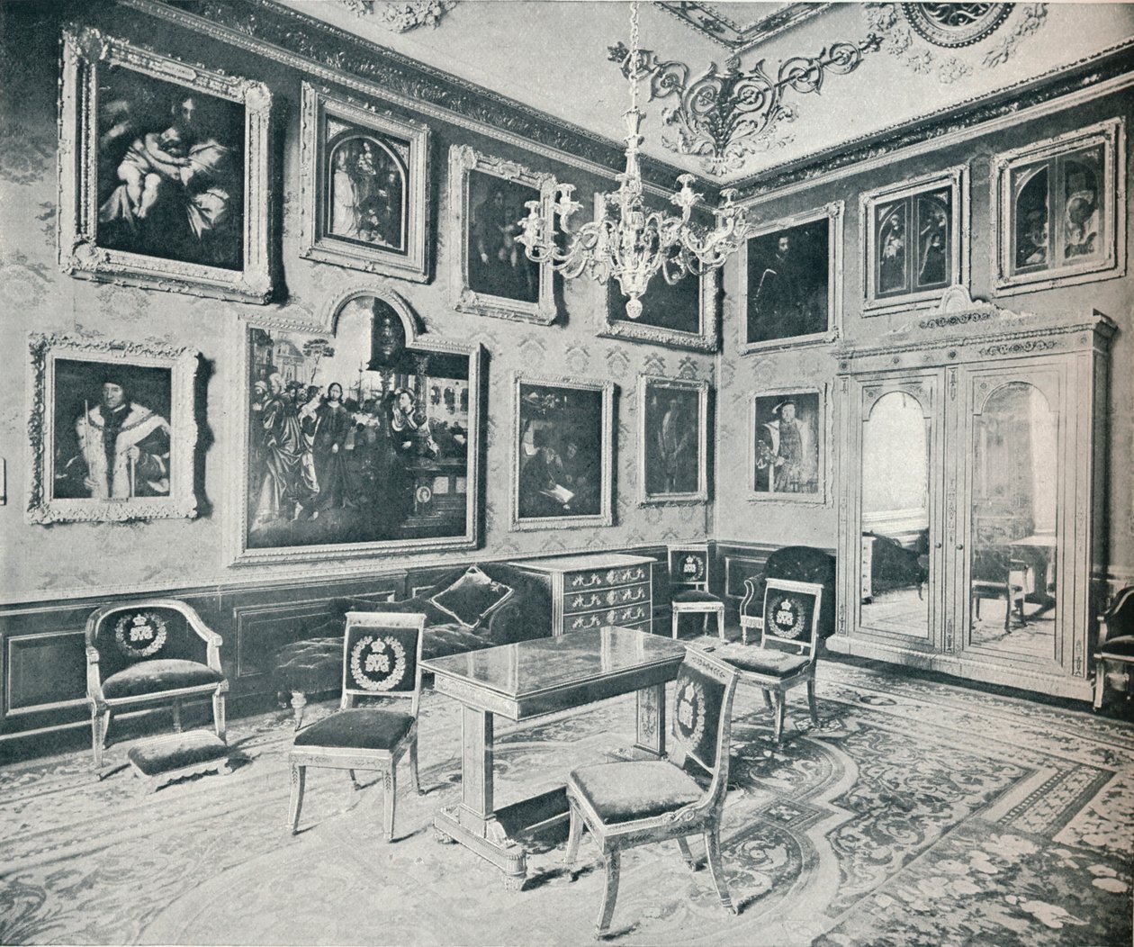 Statens omklædningsrum på Windsor Castle, c1899, 1901 af HN King