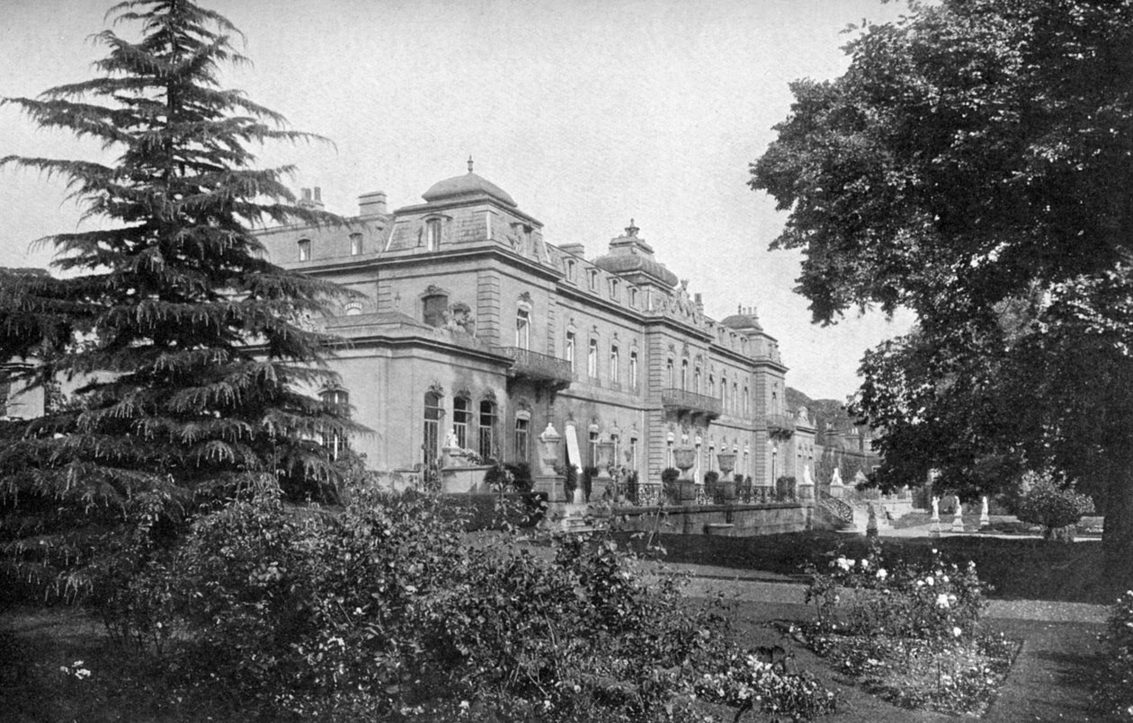 Wrest Park fra sydvest, Silsoe, Bedfordshire, 1924-1926 af HN King