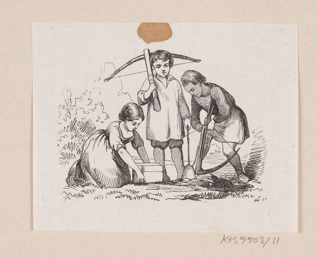 Illustration til "Den lille Idas Blomster" i H.C. Andersen, "Eventyr og Historier", Bind 1 af H.P. Hansen