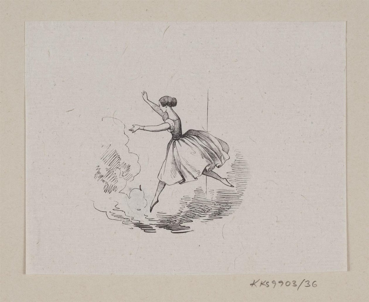 Illustration til "Den standhaftige Tinsoldat" i H.C. Andersen, "Eventyr og Historier", Bind 1 af H.P. Hansen