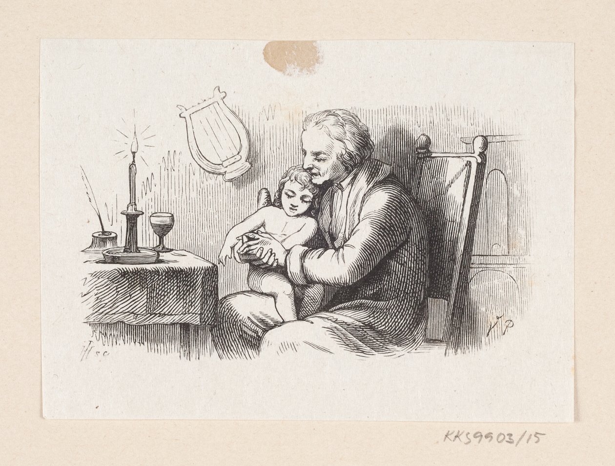 Illustration til "Den uartige Dreng" i H.C. Andersen, "Eventyr og Historier", Bind 1 af H.P. Hansen