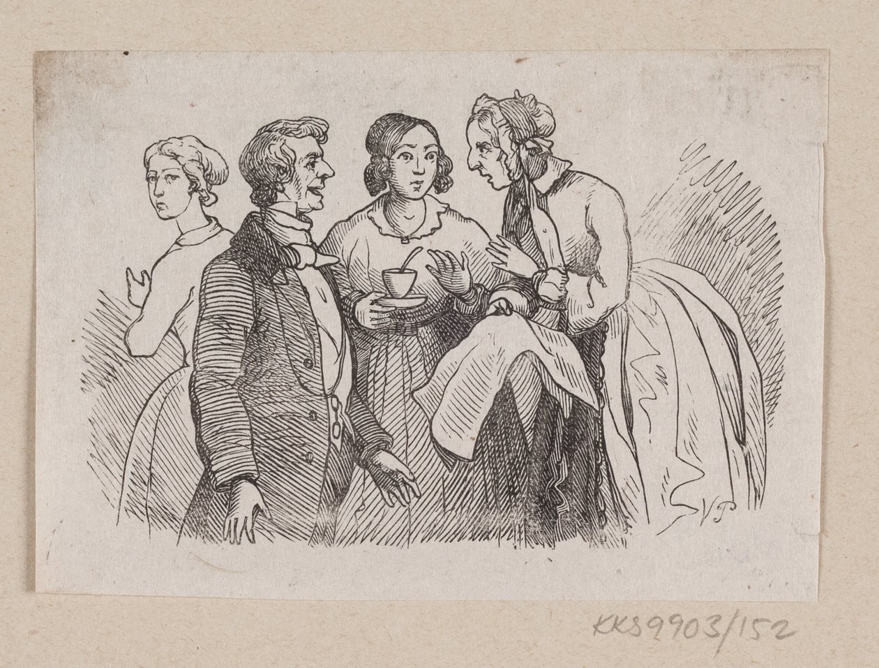 Illustration til "Det er ganske vist" i H.C. Andersen, "Eventyr og Historier", Bind 2 af H.P. Hansen