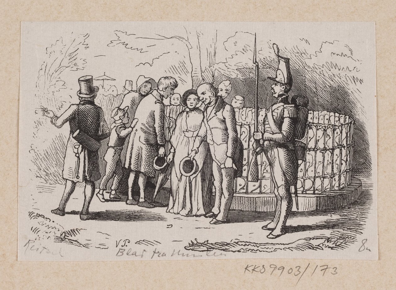Illustration til "Et Blad fra Himlen" i H.C. Andersen, "Eventyr og Historier", Bind 2 af H.P. Hansen