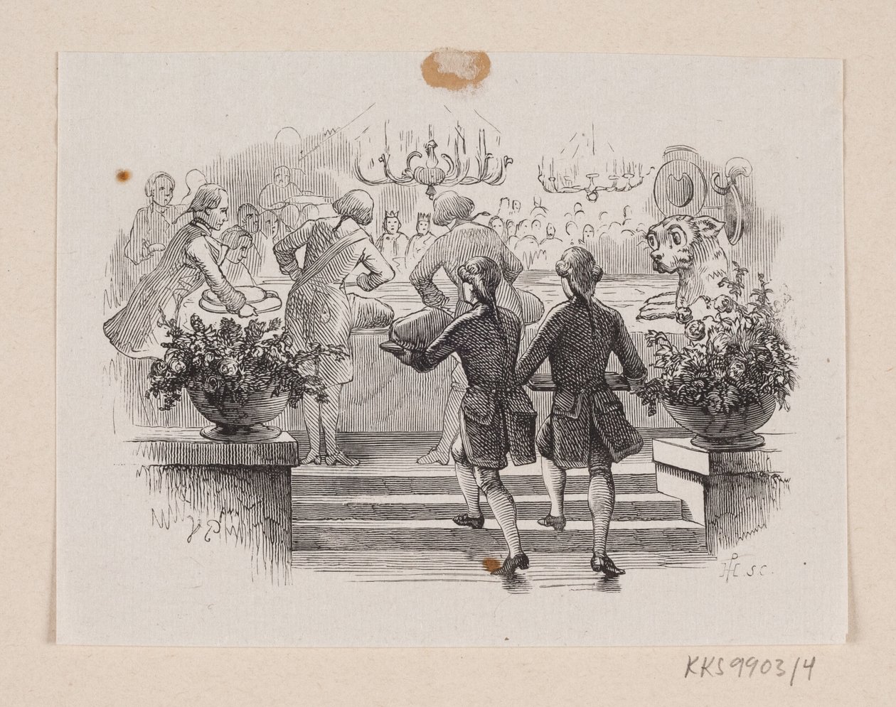 Illustration til "Fyrtøjet" i H.C. Andersen, "Eventyr og Historier", Bind 1 af H.P. Hansen