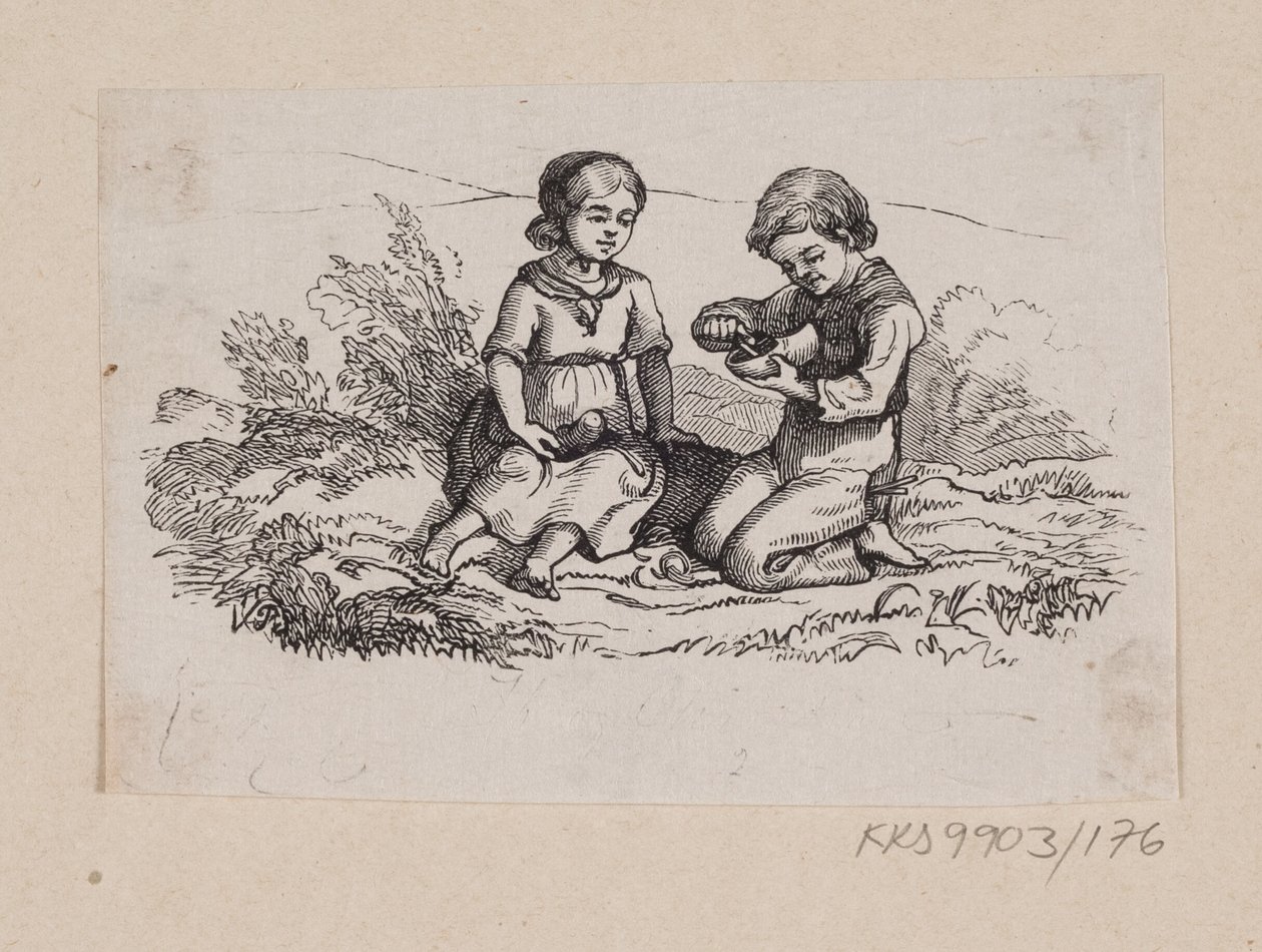 Illustration til "Ib og lille Christine" i H.C. Andersen, "Eventyr og Historier", Bind 2 af H.P. Hansen