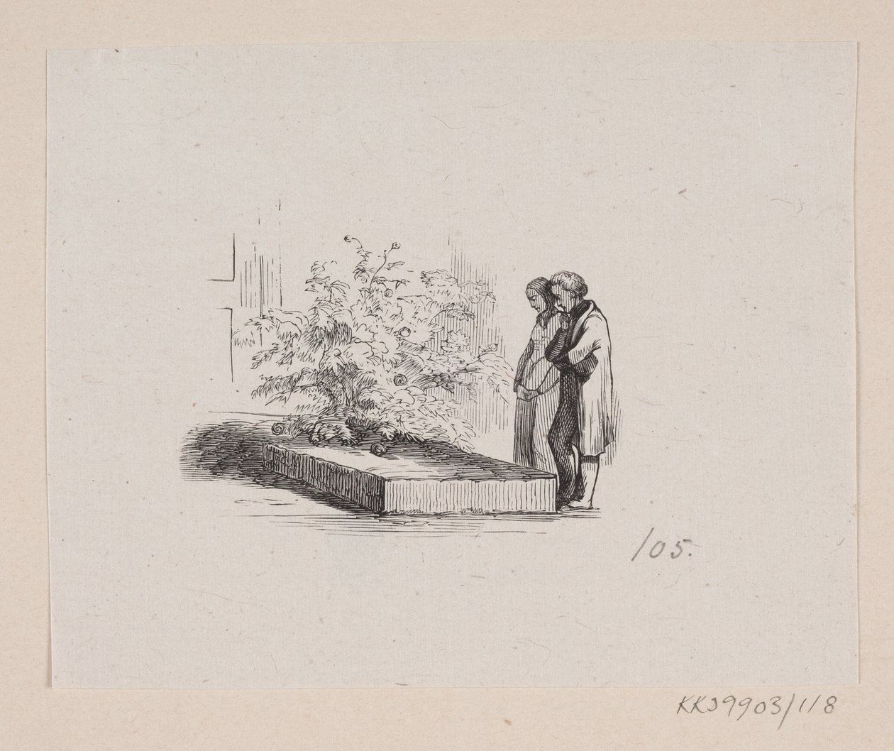 Illustration til "Nabofamilierne" i H.C. Andersen, "Eventyr og Historier", Bind 2 af H.P. Hansen