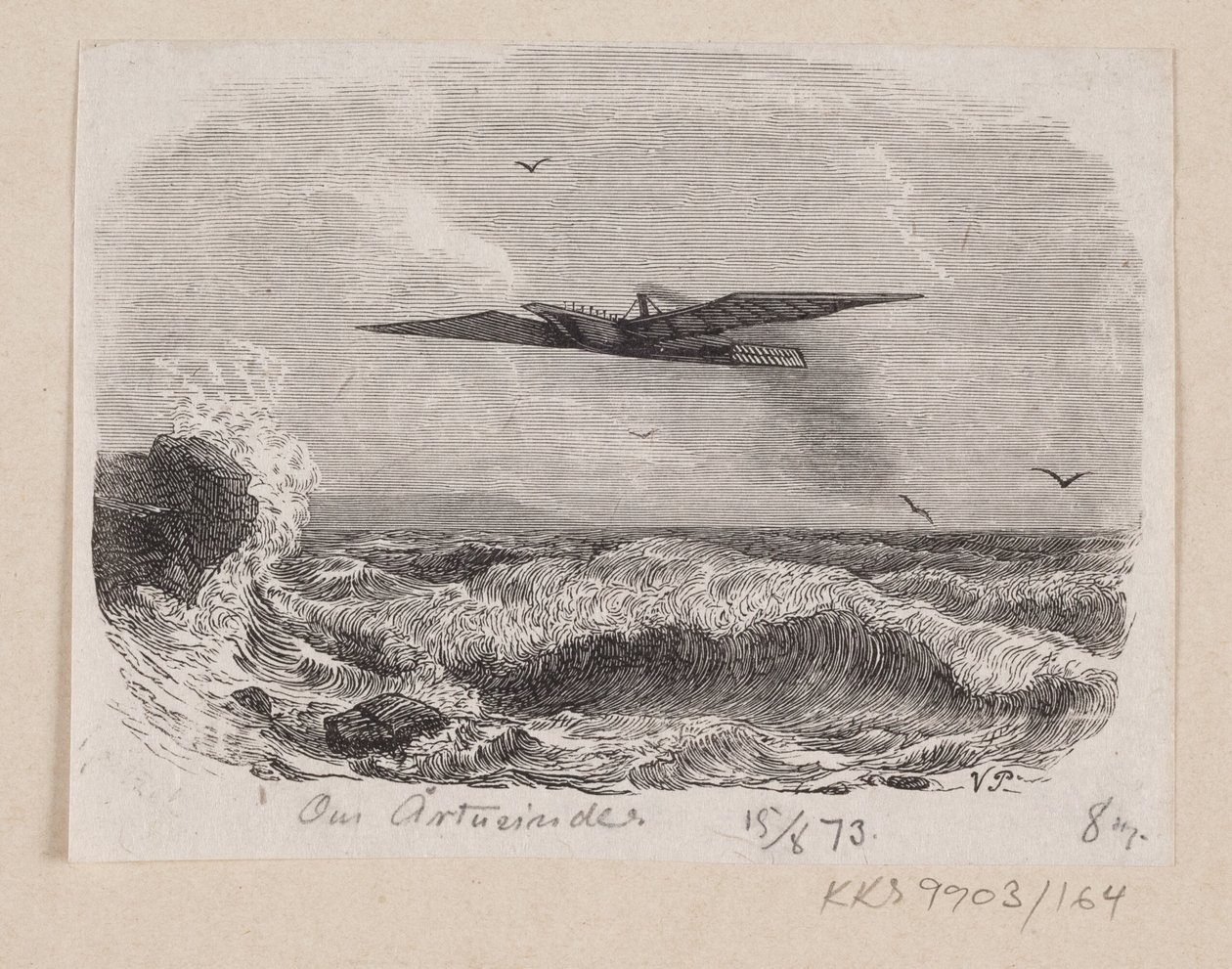 Illustration til "Om Aartusinder" i H.C. Andersen, "Eventyr og Historier", Bind 2 af H.P. Hansen