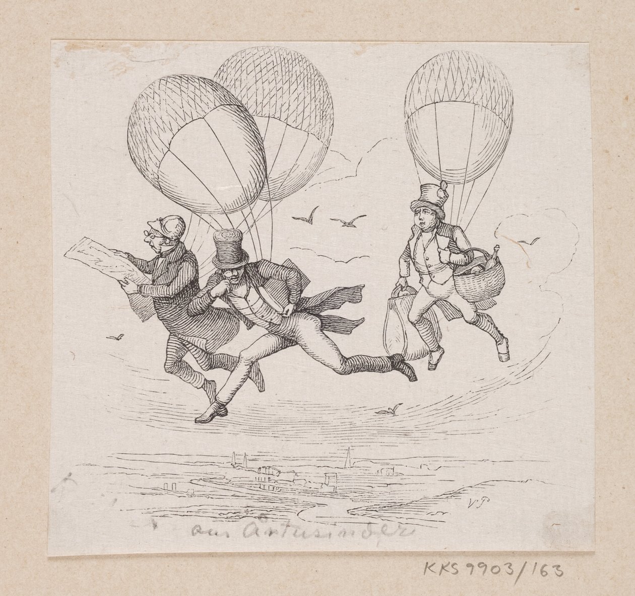 Illustration til "Om Aartusinder" i H.C. Andersen, "Eventyr og Historier", Bind 2 af H.P. Hansen