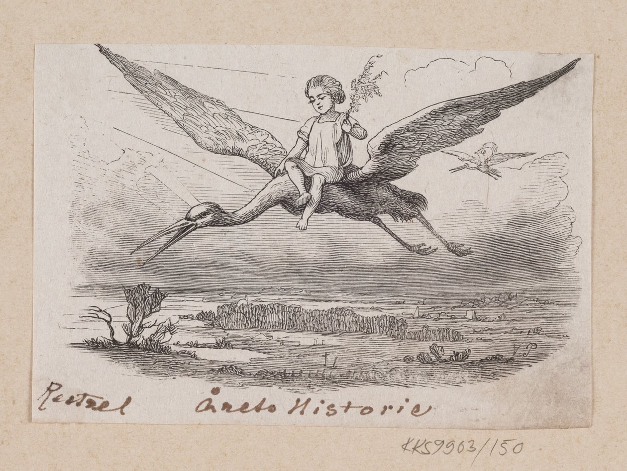 Illustration til "Årets Historie" i H.C. Andersen, "Eventyr og Historier", Bind 2 af H.P. Hansen