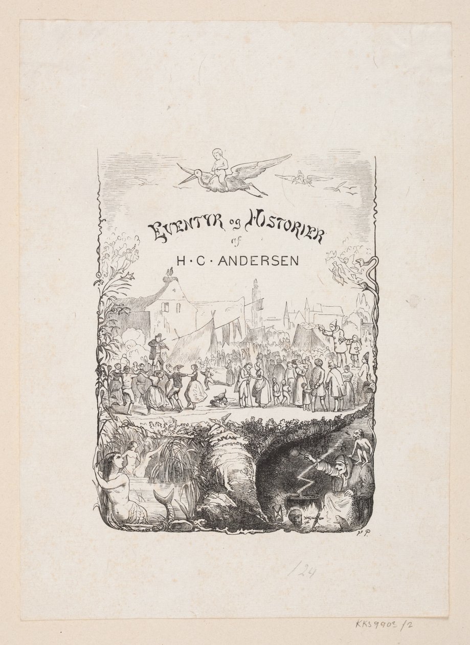 Mellemtitel nr. 2 til H.C. Andersen, "Eventyr og Historier", Bind 1 af H.P. Hansen