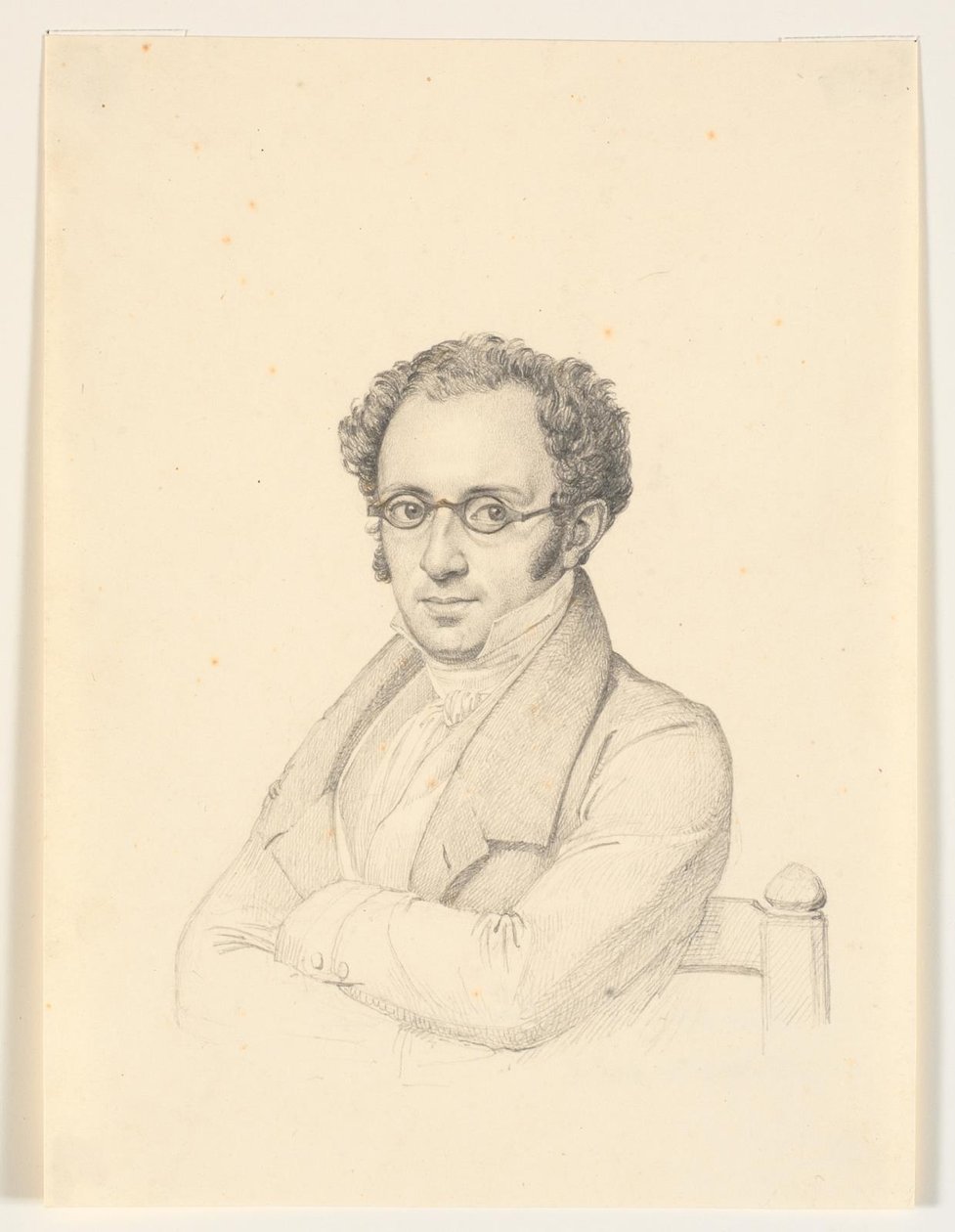 Portræt af notarius publicus, professor, etatsråd Nicolai Christian Levin Abrahams af H.W. Bissen