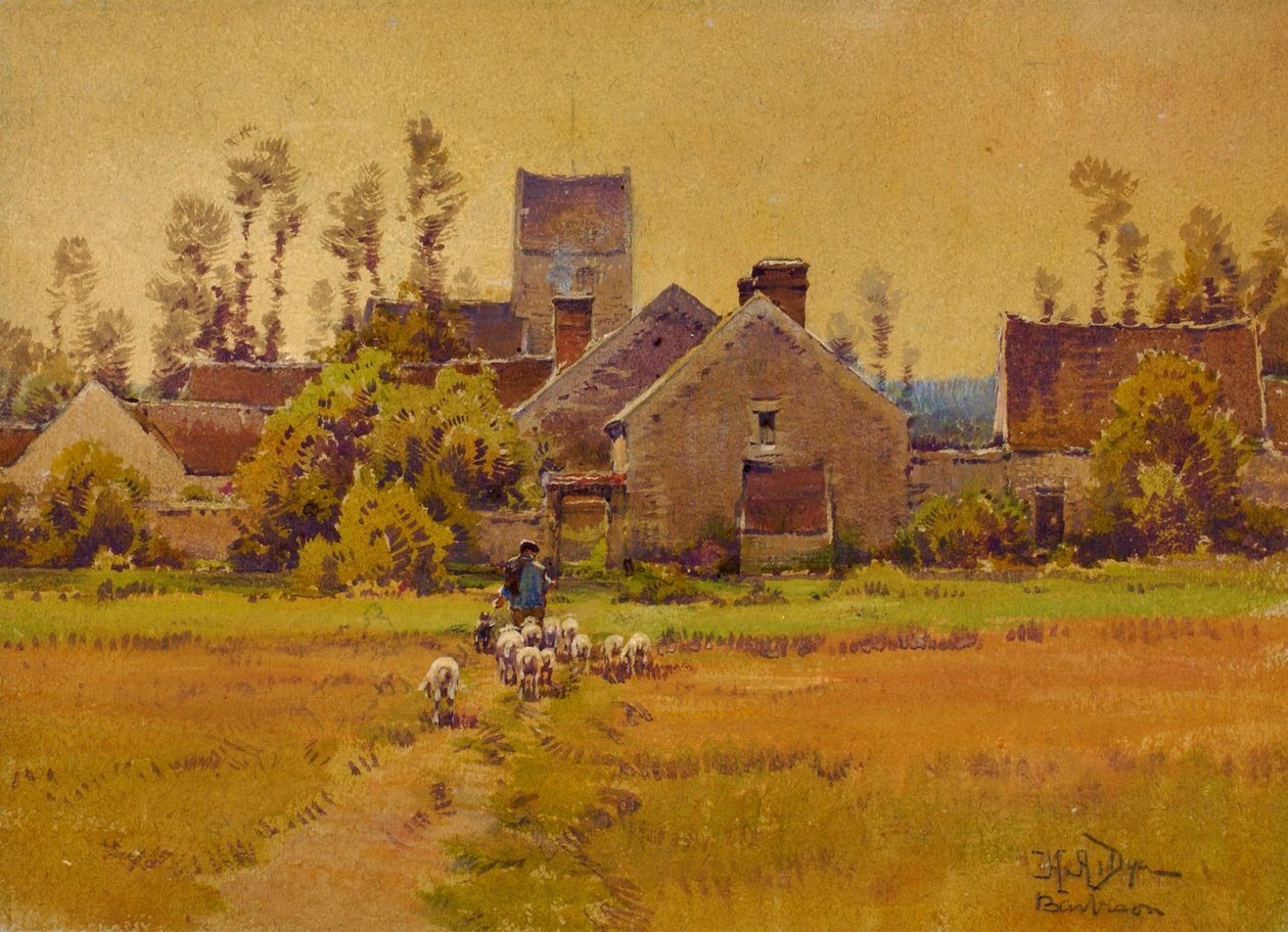 French Village, slutningen af det 19.-begyndelsen af det 20. århundrede. af H. Anthony Dyer