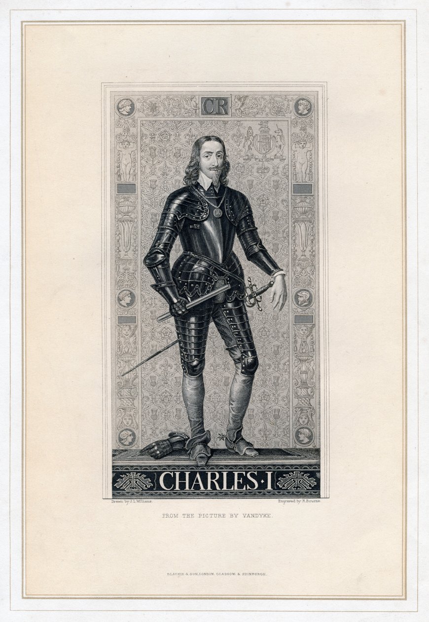 Charles I af England, 1800-tallet. af H. Bourne
