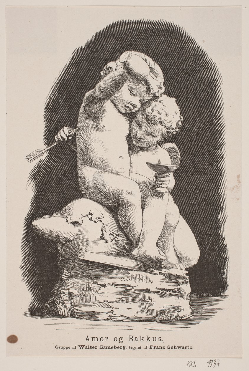 Amor og Bacchus af H. C. Henneberg
