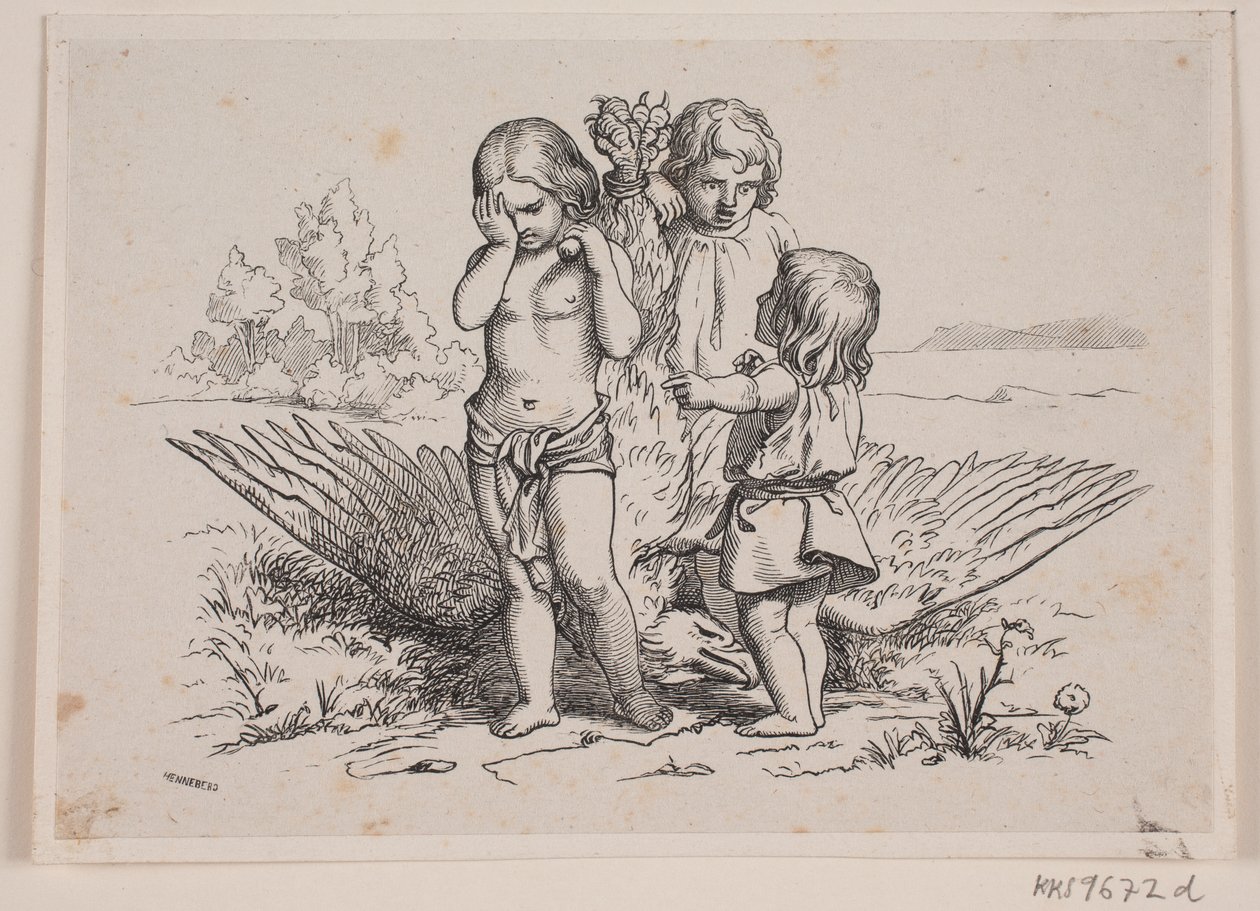 Illustration til "Tysk ungdomskalender for 1847" af H. C. Henneberg