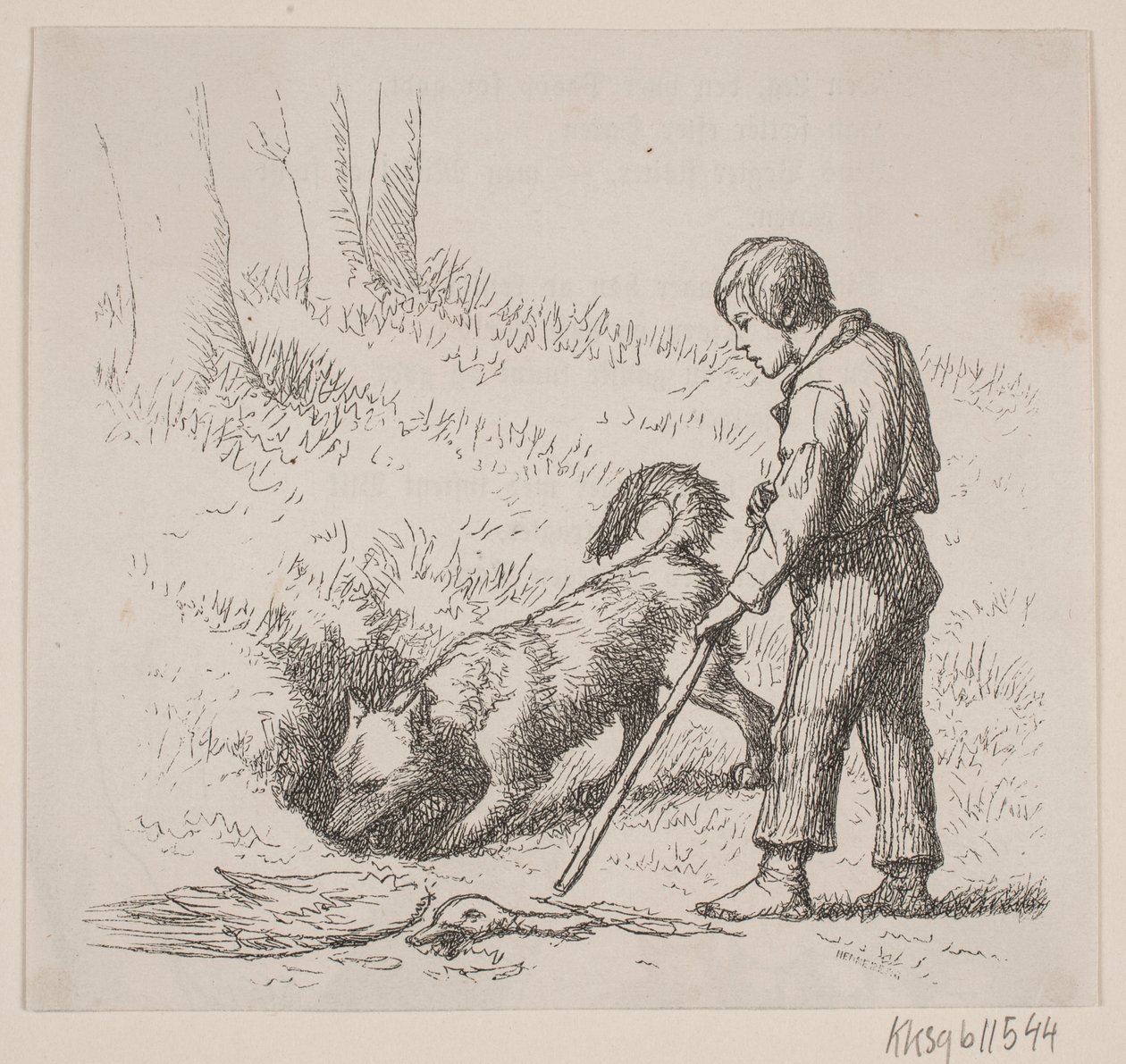 Illustration til: "Hr. Mikkel" af H. C. Henneberg