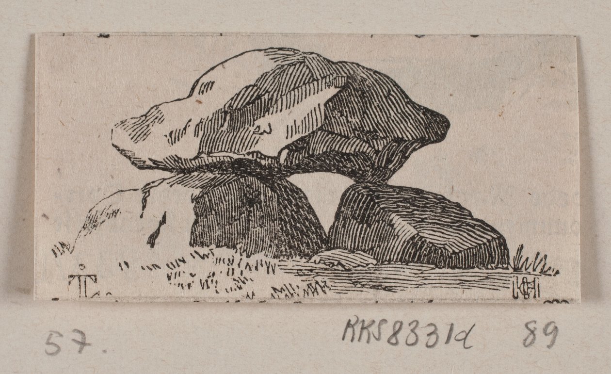 Illustration til "Stenmonumenter" af H. C. Henneberg